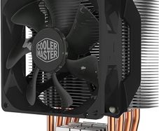 Master Hyper H412R CPU Air Cooler - Low-Profile Cooling System, Direct Contact Technology, 4 Copper Heat Pipes, Compact Aluminium Heatsink with 92mm PWM Fan - AMD & Intel Compatible for Desktop