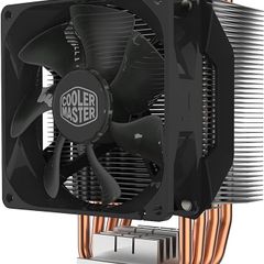 Master Hyper H412R CPU Air Cooler - Low-Profile Cooling System, Direct Contact Technology, 4 Copper Heat Pipes, Compact Aluminium Heatsink with 92mm PWM Fan - AMD & Intel Compatible for Desktop