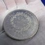 1977 France 50 francs Hercules large coin x 2 Image 4