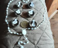 rosary beads and the lord's prayer ring