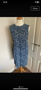 Cos blue white dress size 8