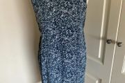 Cos blue white dress size 8