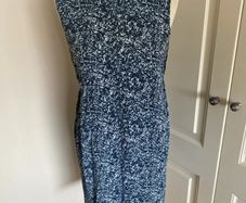 Cos blue white dress size 8