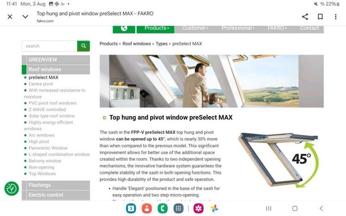 Fakro roof windows 780x160