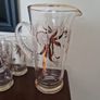 mid century jug & glasses Image 3