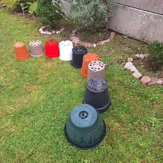 Plastic  Plant Pots Set of 9 Or Individual