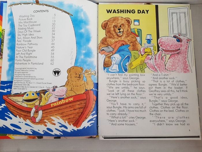 Rainbow vintage annual 1988
