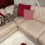 Leather L-shaped corner 5 seater sofa couch Image 5