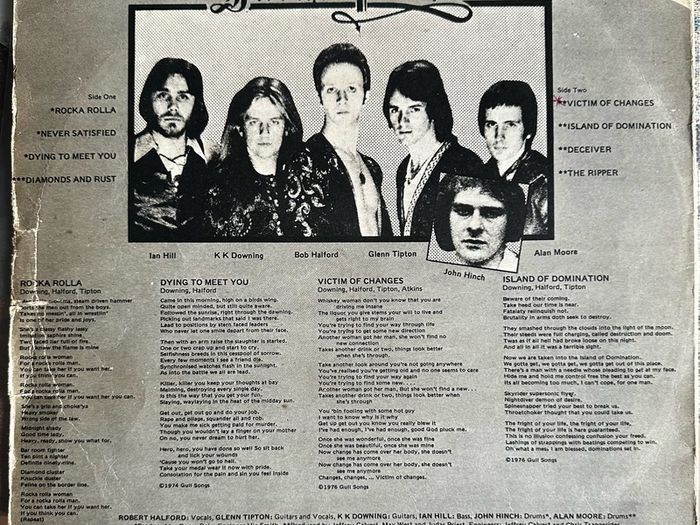 Judas Priest original release of The best of in vg condition