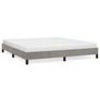 Bed Frame without Mattress Light Grey Super King Velvet Image 2