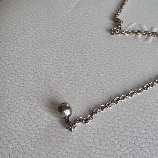 Pandora heart swirls choker necklace very good condition fully hallmarked(no box)