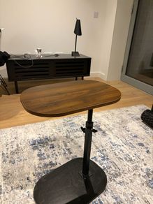 Adjustable C-Shaped Side Table