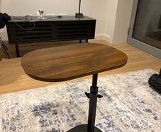 Adjustable C-Shaped Side Table