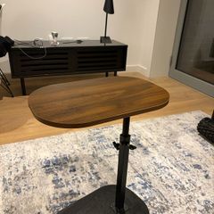 Adjustable C-Shaped Side Table