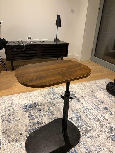 Adjustable C-Shaped Side Table