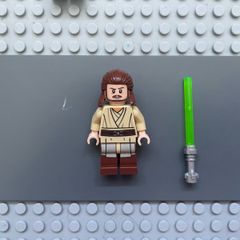 lego star wars sw0810 Qui-Gon Jinn minifigure, without Cape