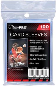 Ultra Pro Standard Soft Sleeves (x100 Pack) Pokemon Yugioh Cards Protection Cases