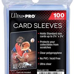 Ultra Pro Standard Soft Sleeves (x100 Pack) Pokemon Yugioh Cards Protection Cases