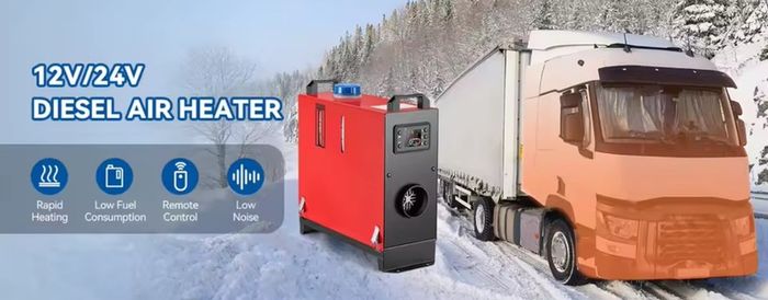 8KW Diesel Heater 12V , LCD, Auto Start-Stop, 1.5m Cord, High Altitude Mode for RV Camping Tent