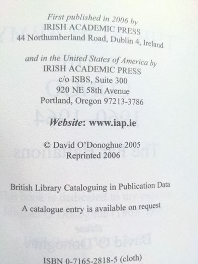 The Irish Army In The Congo 1960-1964 The Far Battalions - David O Donoghue