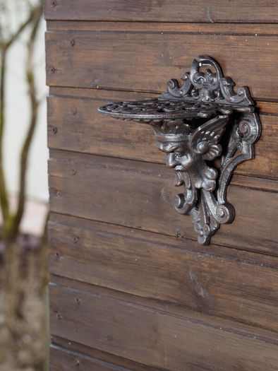 Cast Iron Gargoyle Wall Shelf  Antique Style
