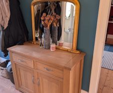 Light Oak Sideboard with 2 Drawers and 2 Cupboards