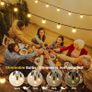 Lights Outdoor 200FT, Outdoor Lights Mains Powered Waterproof with 100+4 Shatterproof Plastic LED G40 Bulbs for Outside Garden, Party, Patio, Wedding, Party, Terrace Image 6