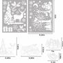 Xmas Window Clings Decoration, 141 Static Snow Flakes Stickers Merry Christmas Window Decals for Christmas Party Supplies 8 Sheets (FREE POSTAGE) Image 3