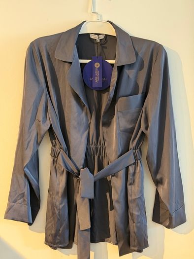 New Lapis Lazuli Luxury Silk Nightwear Set