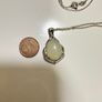 Silver necklace and pendant with Hetian Jade pendant Image 5