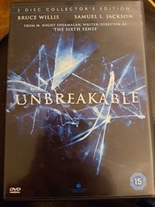 Unbreakable DVD for sale.