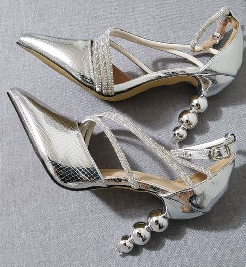 Women Silver Sandal - New