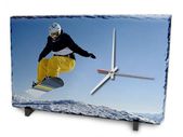 Personalised custom printed Clock Photo Slate 25 x 40cm with your photo oi any image