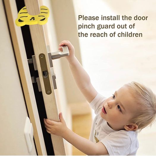 Children's Door Stop, Child Safety Door, Animal Design, Doorstop, Finger Clamp Protection, Foam Baby Safety Protection of Children's Hands and Pets from Injuries (Pack of 7)