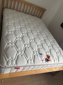 double bed and mattress