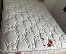 double bed and mattress