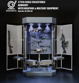 1/12 Batman Armory action figure weapons armoury set LED military Mezco