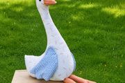 Handmade Goose Plush / Unique Soft Decor / Gift