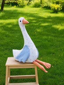 Handmade Goose Plush / Unique Soft Decor / Gift