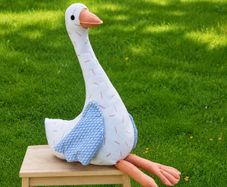 Handmade Goose Plush / Unique Soft Decor / Gift