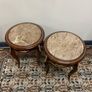 FLASH SALE ! Was 395 now 330 ! A Beautiful Pair od French Low Marble Top Tables. Image 4