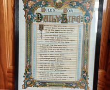 Rules For Daily Life - Antique Picture.