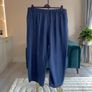 Ladies Lightweight, Elastic-waist Navy Trousers from Shein Curve Image 8