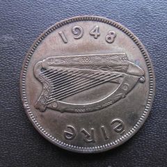 1948 Irish Republic. One Penny. Nice condition!