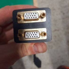 Job lot of computer leads and ceiling brackets