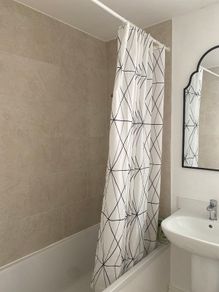 Ikea Shower Pole, Rings and Curtain