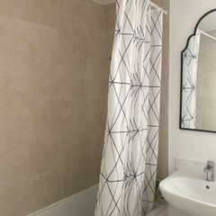 Ikea Shower Pole, Rings and Curtain