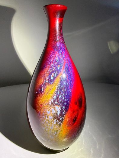 Masterpiece Antique Royal Doulton - SUNG Flambe Vase - Signed by both Noke and Moore (c.1925)