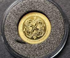 2007 Central Bank Celtic Culture 20 Euro Gold coin in box with Coa. (1.24 Grams)