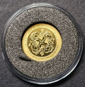 2007 Central Bank Celtic Culture 20 Euro Gold coin in box with Coa. (1.24 Grams)
